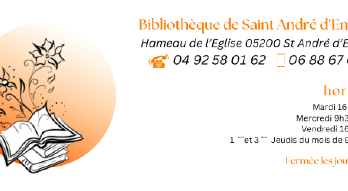 BIBLIOTHEQUE LOGO HORAIRES 2026