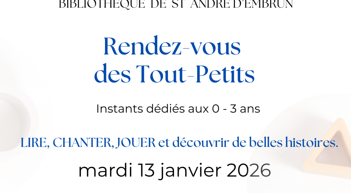 RENDEZ-VOUS DES TOUT-PETITS  2026
