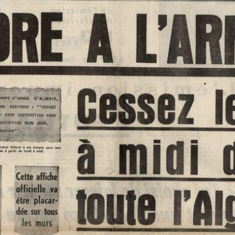 CESSEZ LE FEU EN ALGERIE