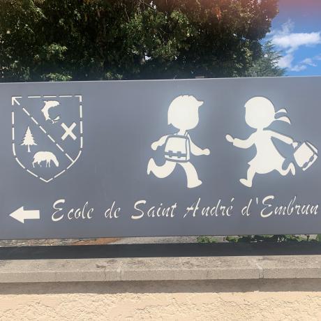 panneau école St André