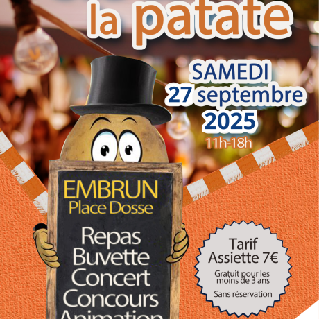 Affiche Fête de la patate 2025 Affiche Fête de la patate 2025