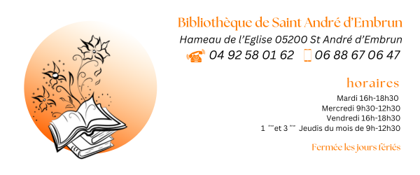 BIBLIOTHEQUE LOGO HORAIRES 2026